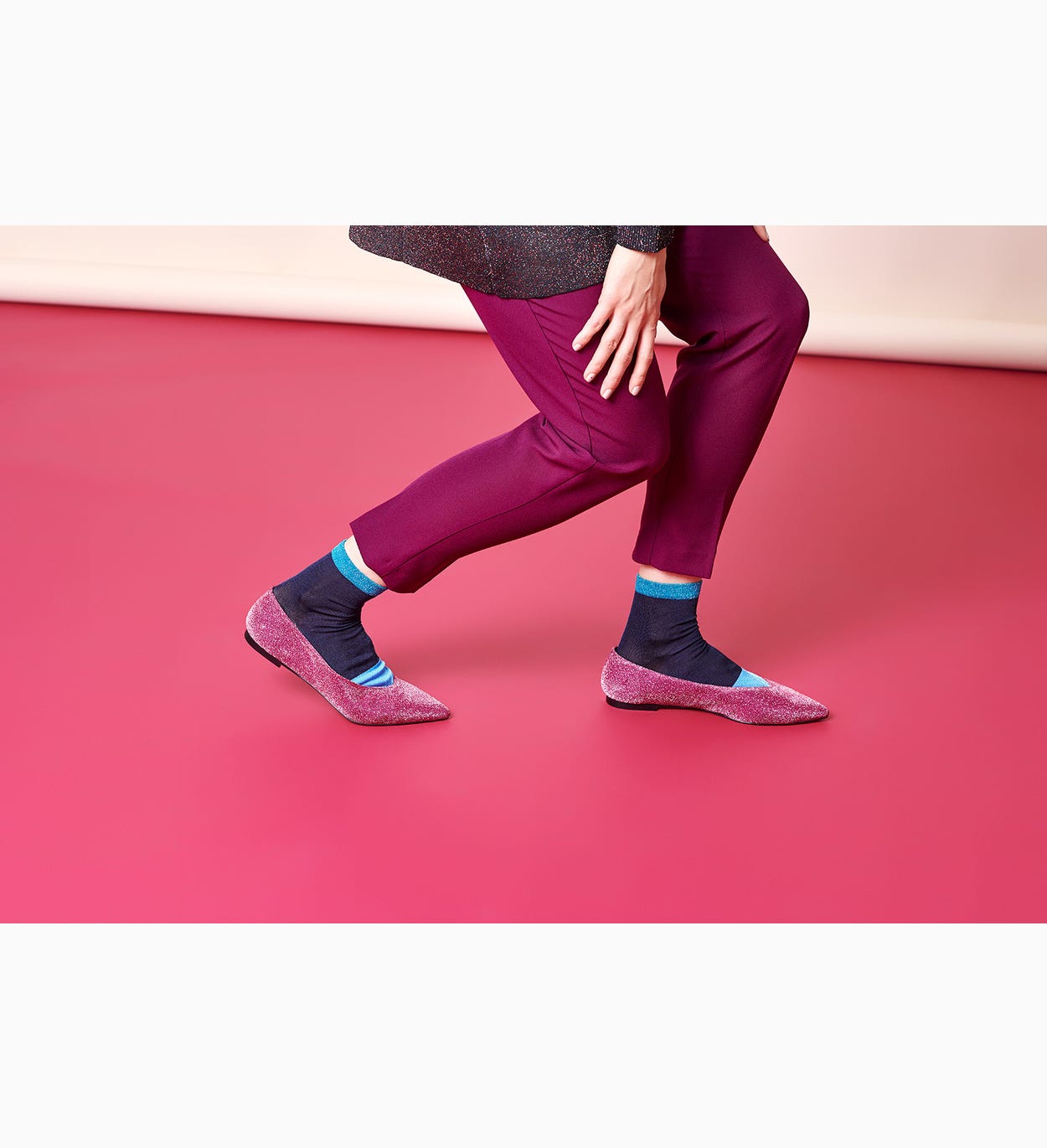 Blaue Knöchelsocken: Liza | Hysteria by Happy Socks
