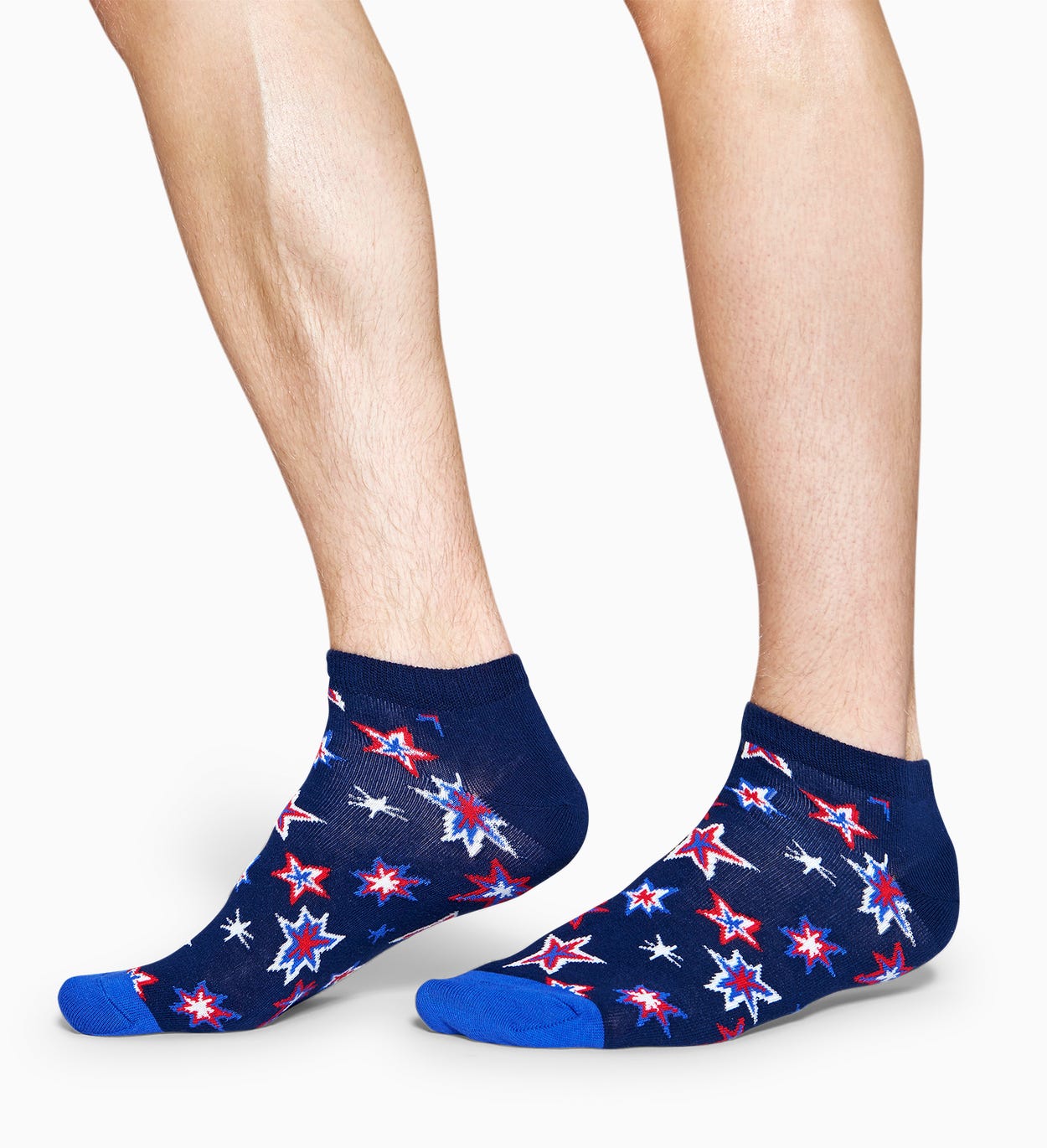 Blaue Sneakersocken: Bang Bang Design | Happy Socks