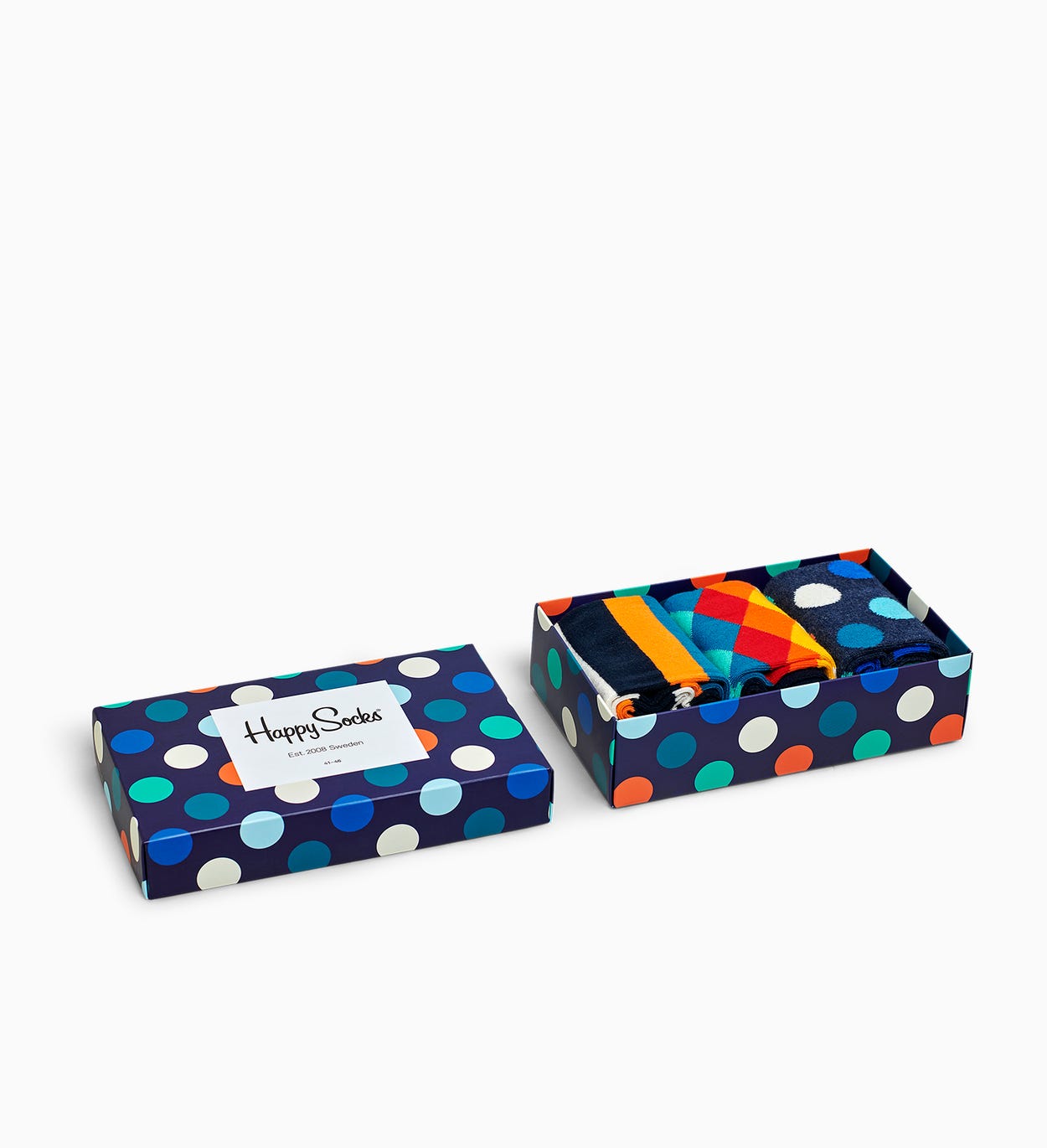 Klassische, gemischte Socken Geschenkbox | Happy Socks