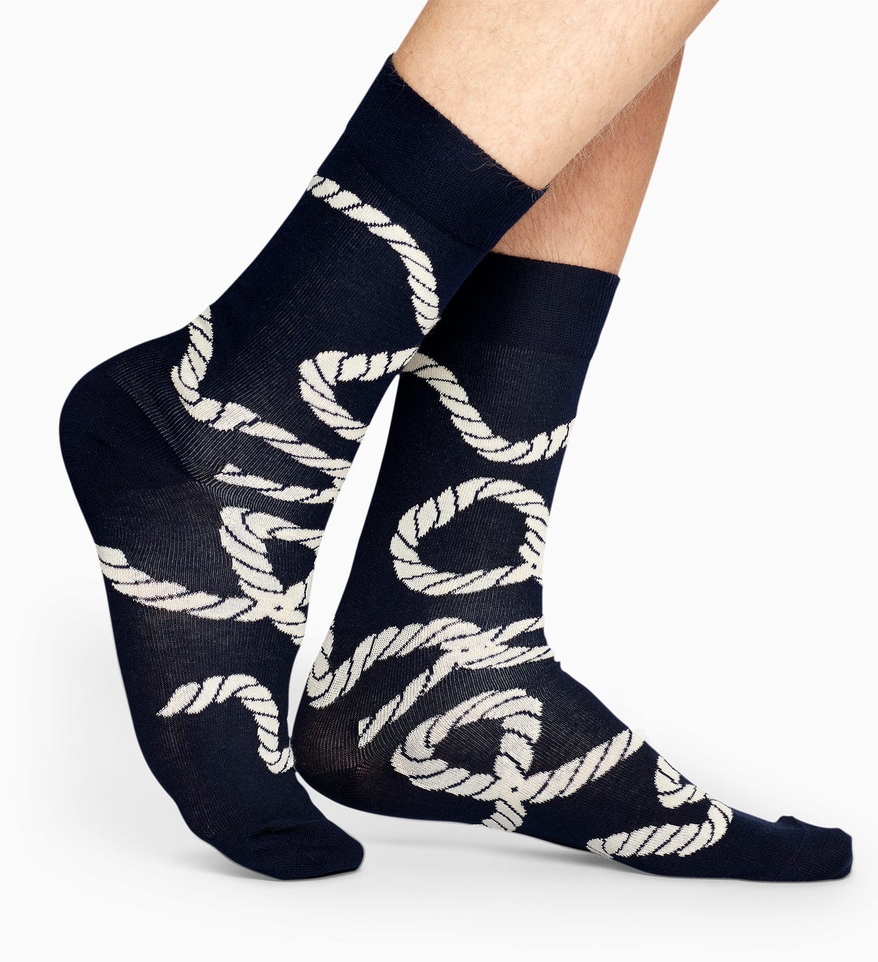 Blue socks: Rope pattern | Happy Socks