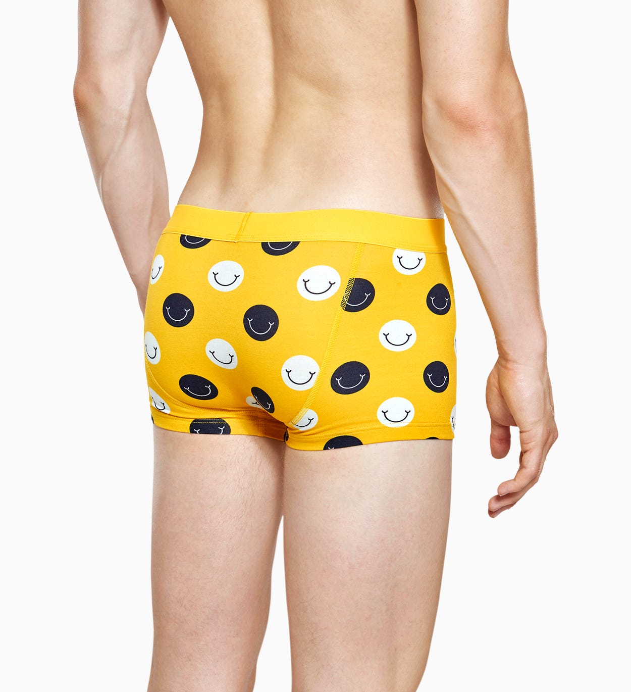 Gelbe Herren Unterwäsche: Smile Trunk | Happy Socks