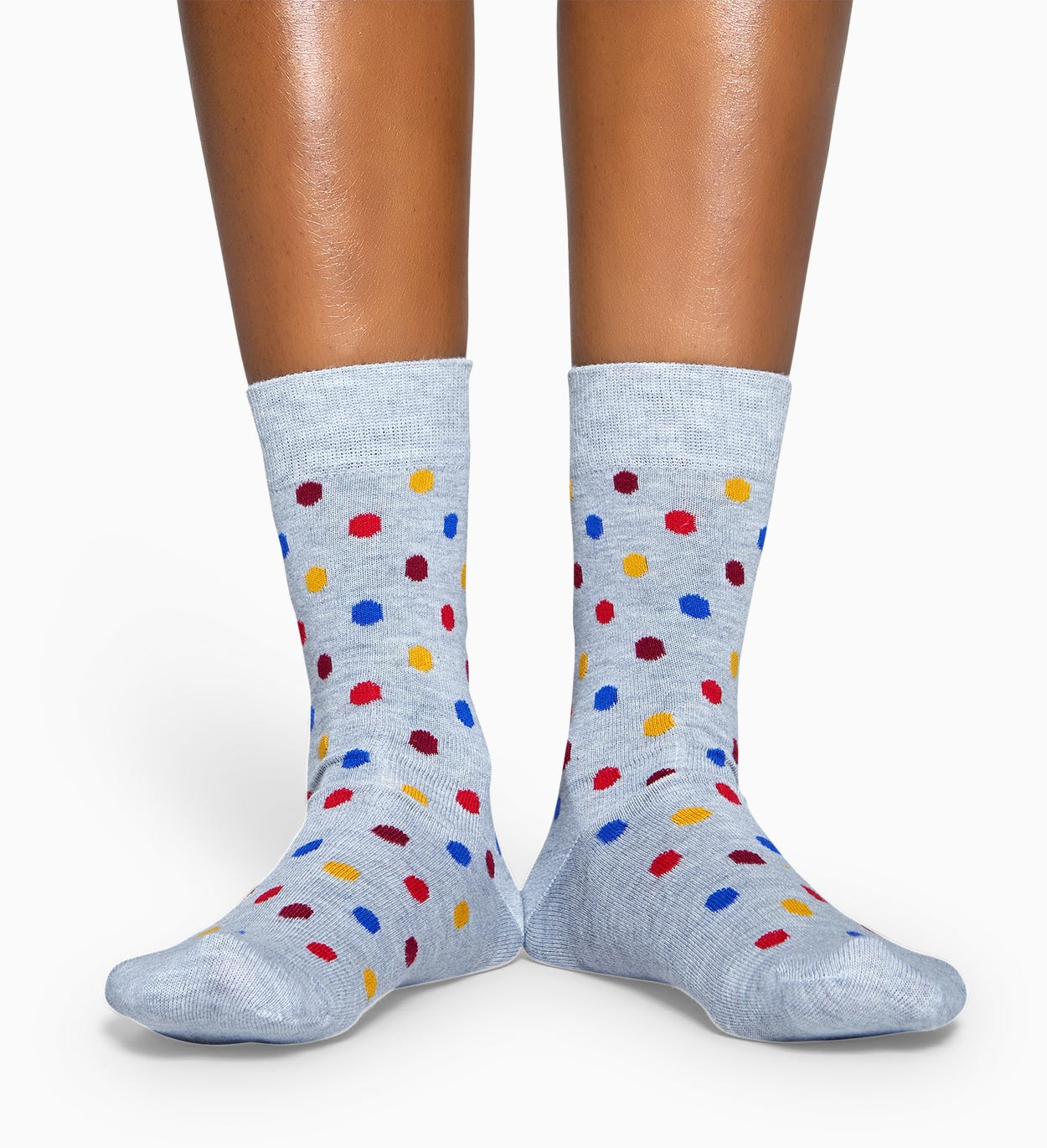 Graue Baumwollsocken: Dot Design | Happy Socks