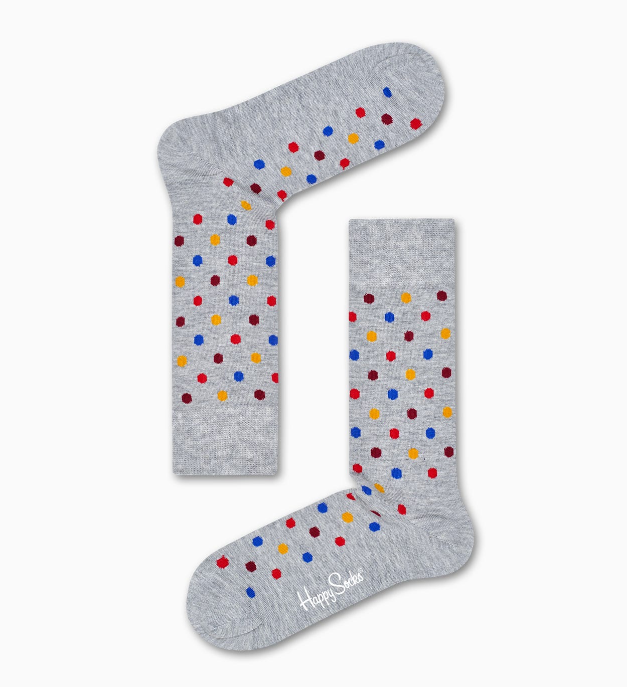 Graue Baumwollsocken: Dot Design | Happy Socks