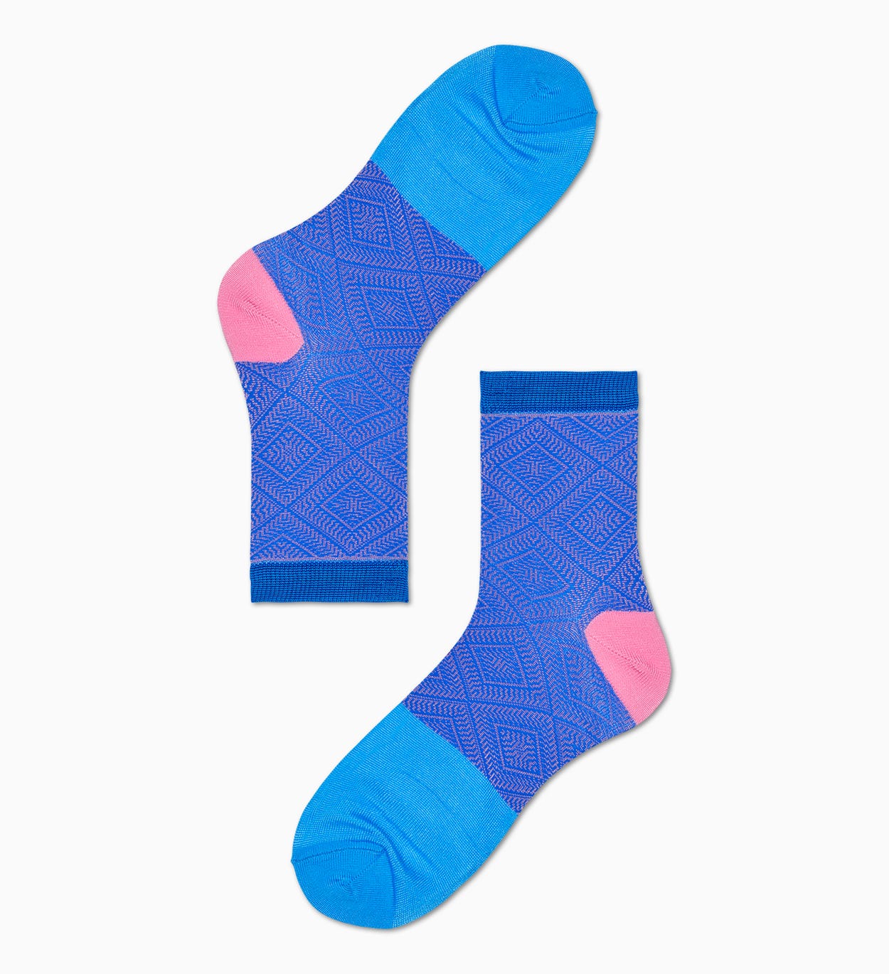 Damen Sneaker Socken: Jill - Blau Pink | Hysteria