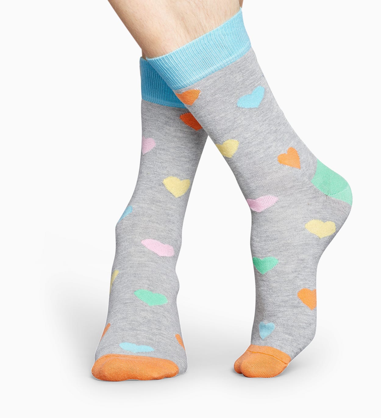Graue Herz Socken: Heart | Happy Socks