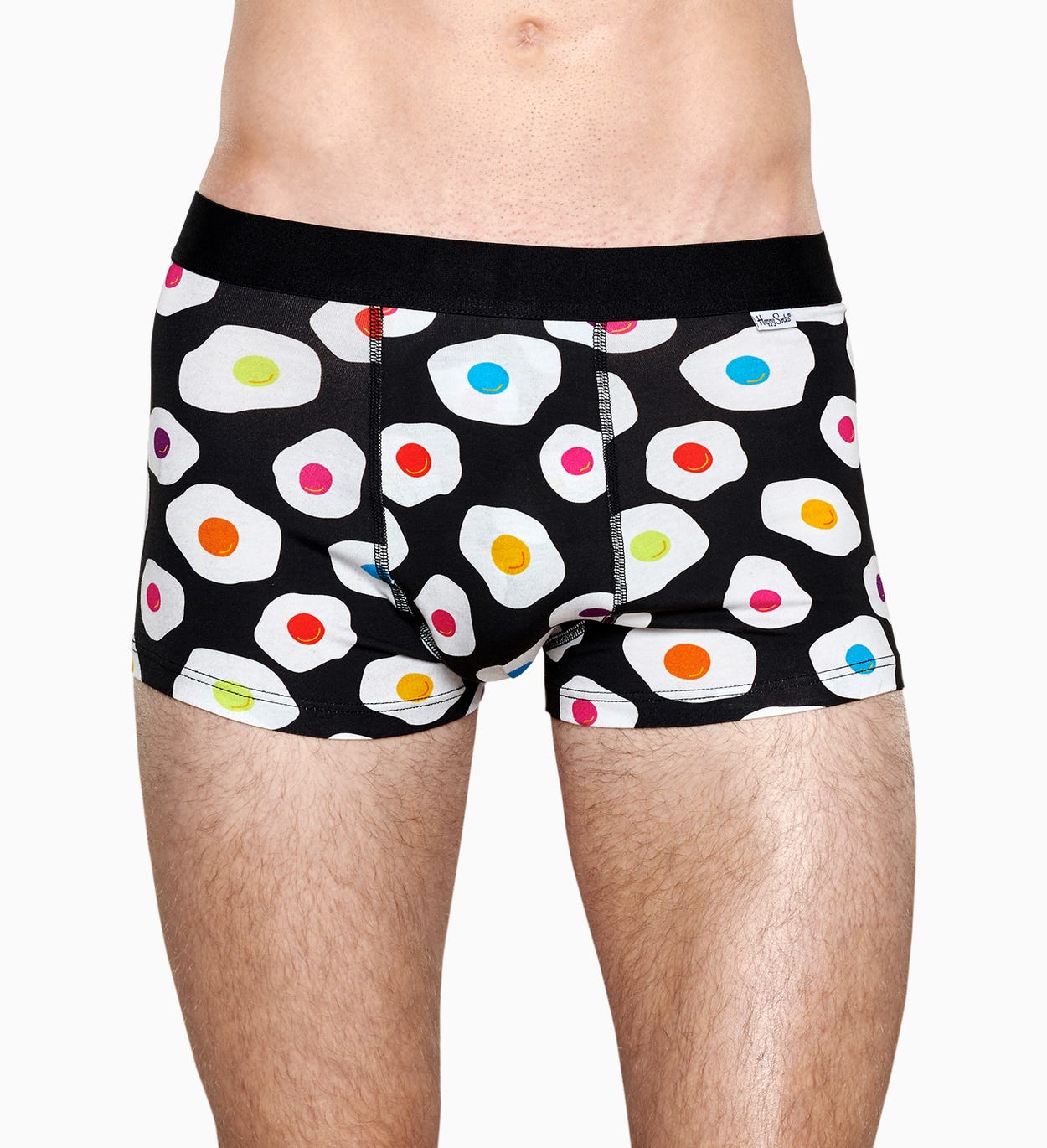 Herrenunterwäsche: Sunny Side Up Trunk, Schwarz | Happy Socks
