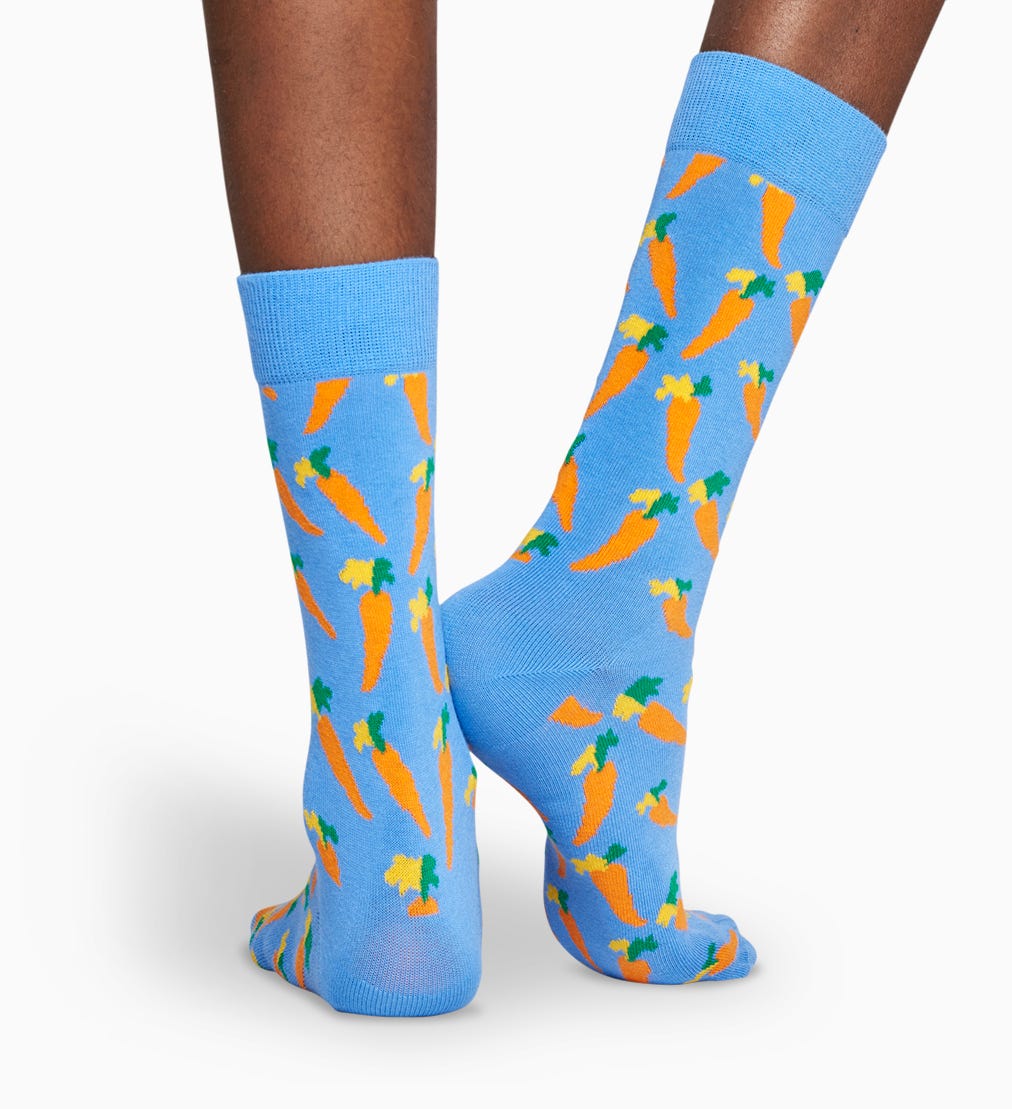 Blue socks: Carrot pattern | Happy Socks