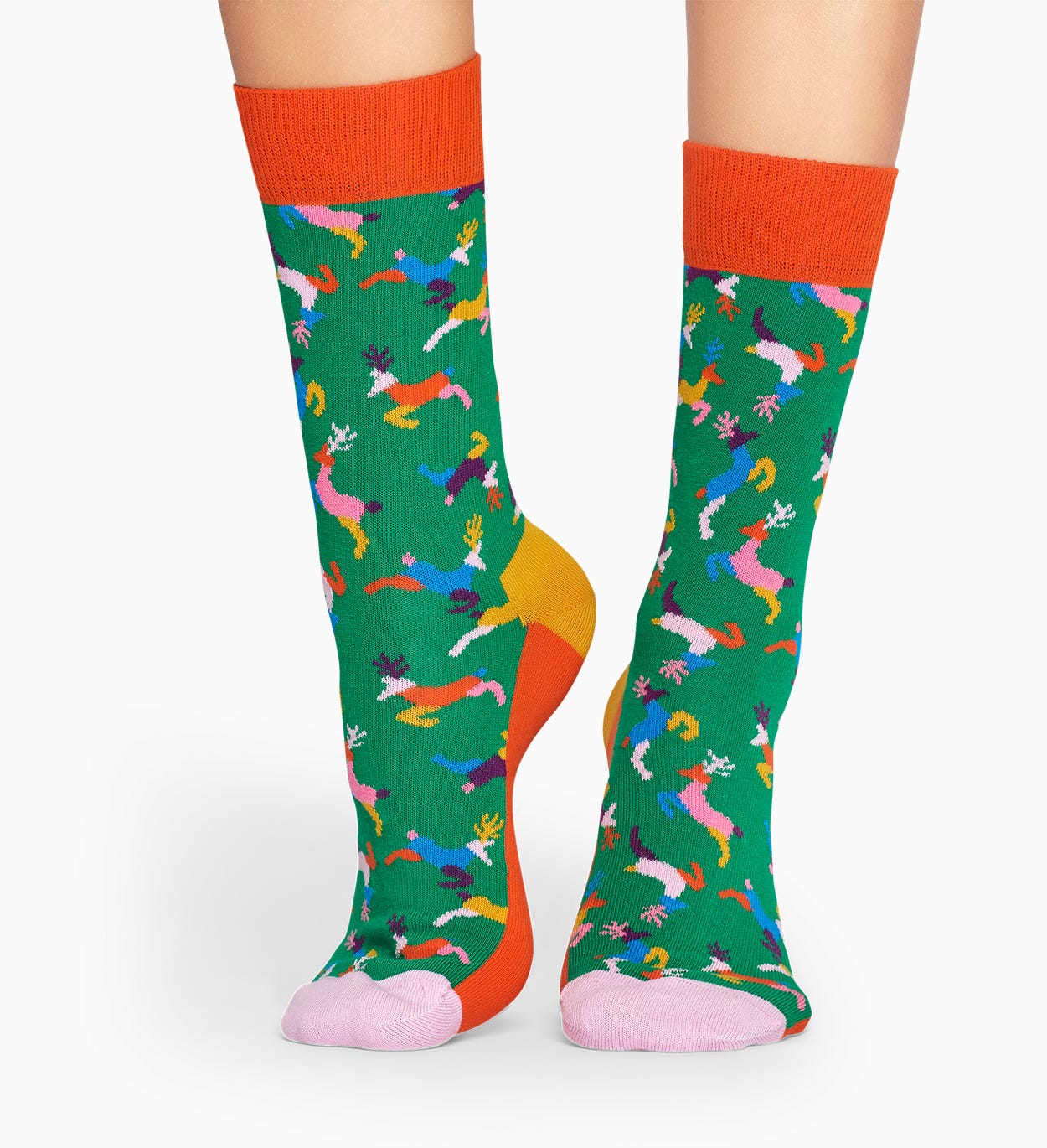 Green socks: Reindeer pattern | Happy Socks