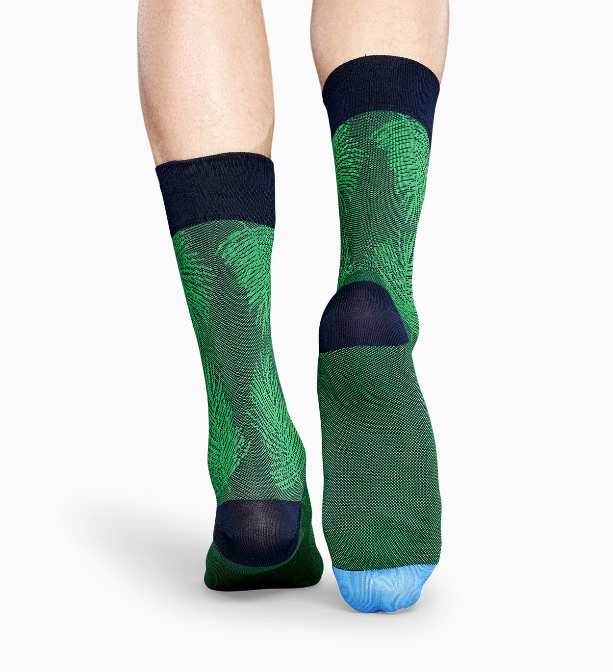 Grüne Anzugsocken: Palm Leaf - Dressed | Happy Socks