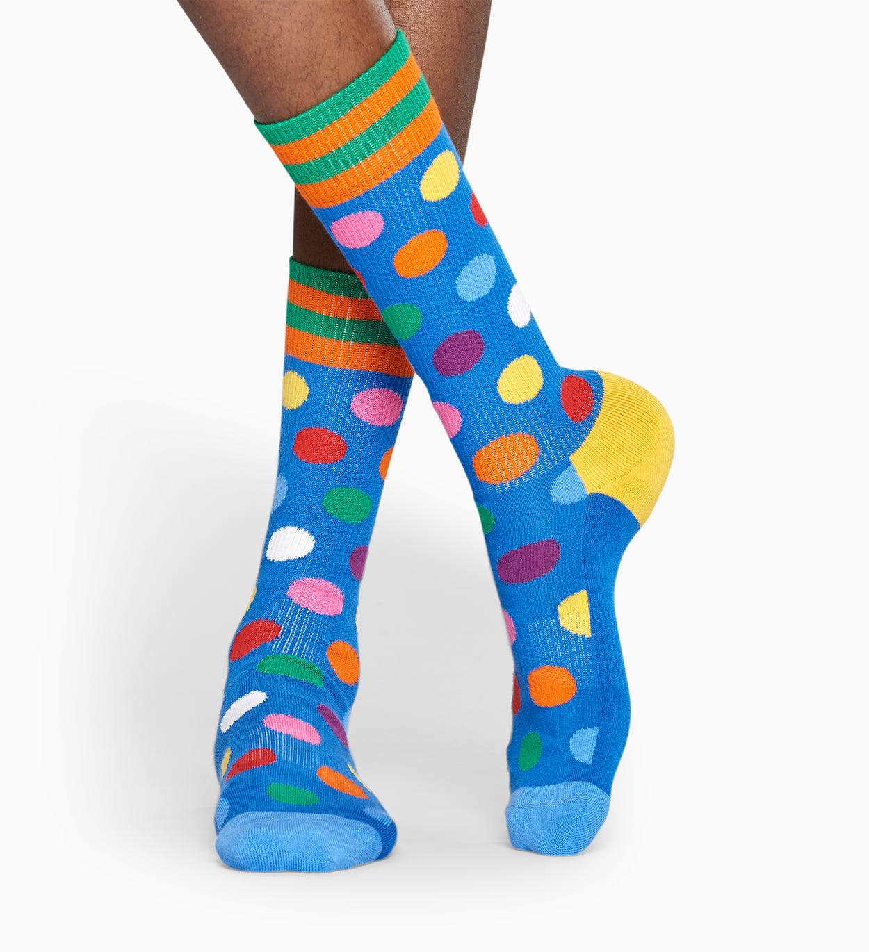 Blue sport socks: Big Dot - ATHLETIC | Happy Socks