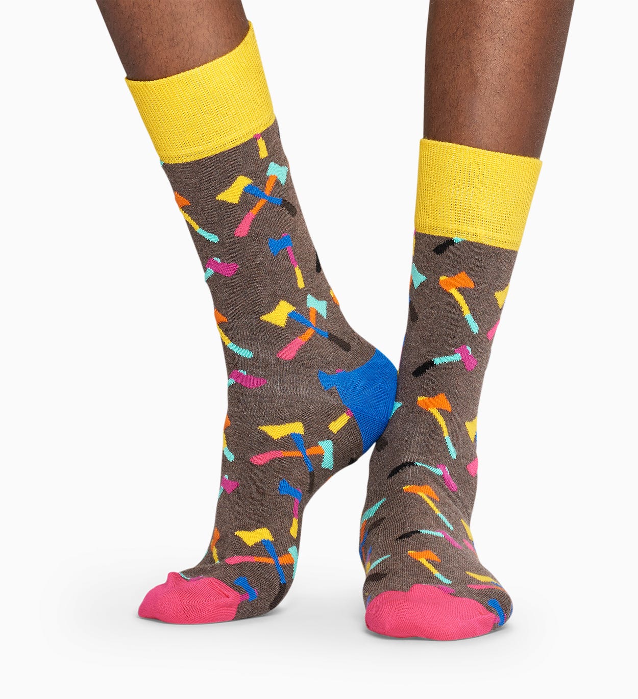 Brown socks: Axe pattern | Happy Socks
