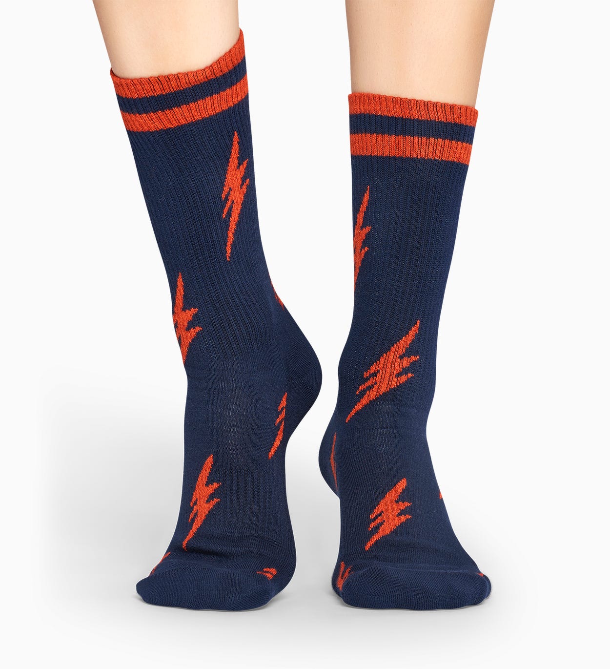 Dark Blue sport socks: Flash - ATHLETIC | Happy Socks