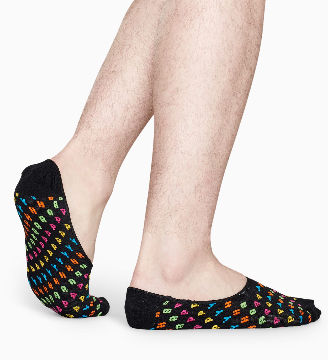 Schwarze Füßlinge: Happy | Happy Socks