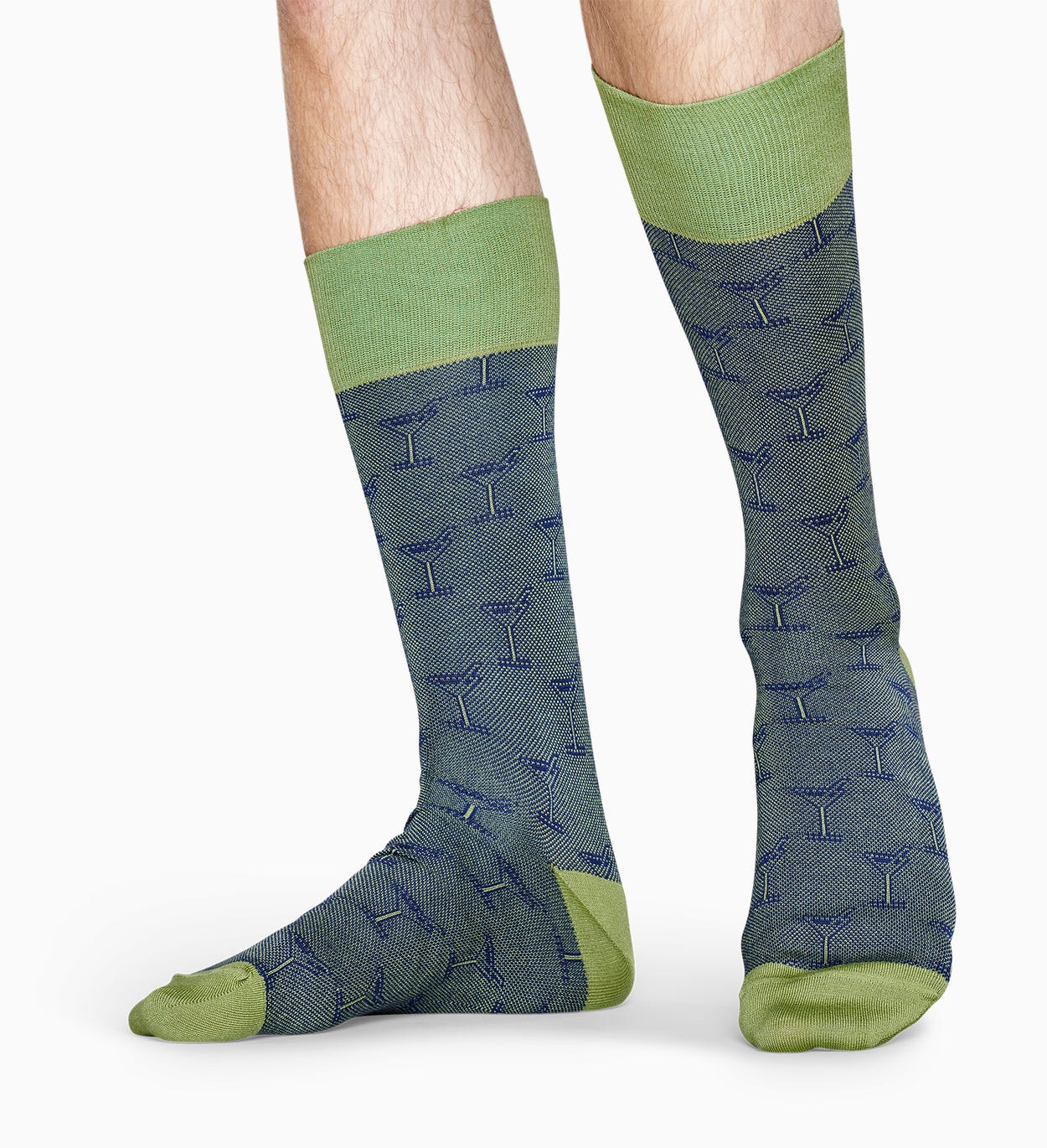 Grüne Anzugsocken: Cocktail - Dressed | Happy Socks