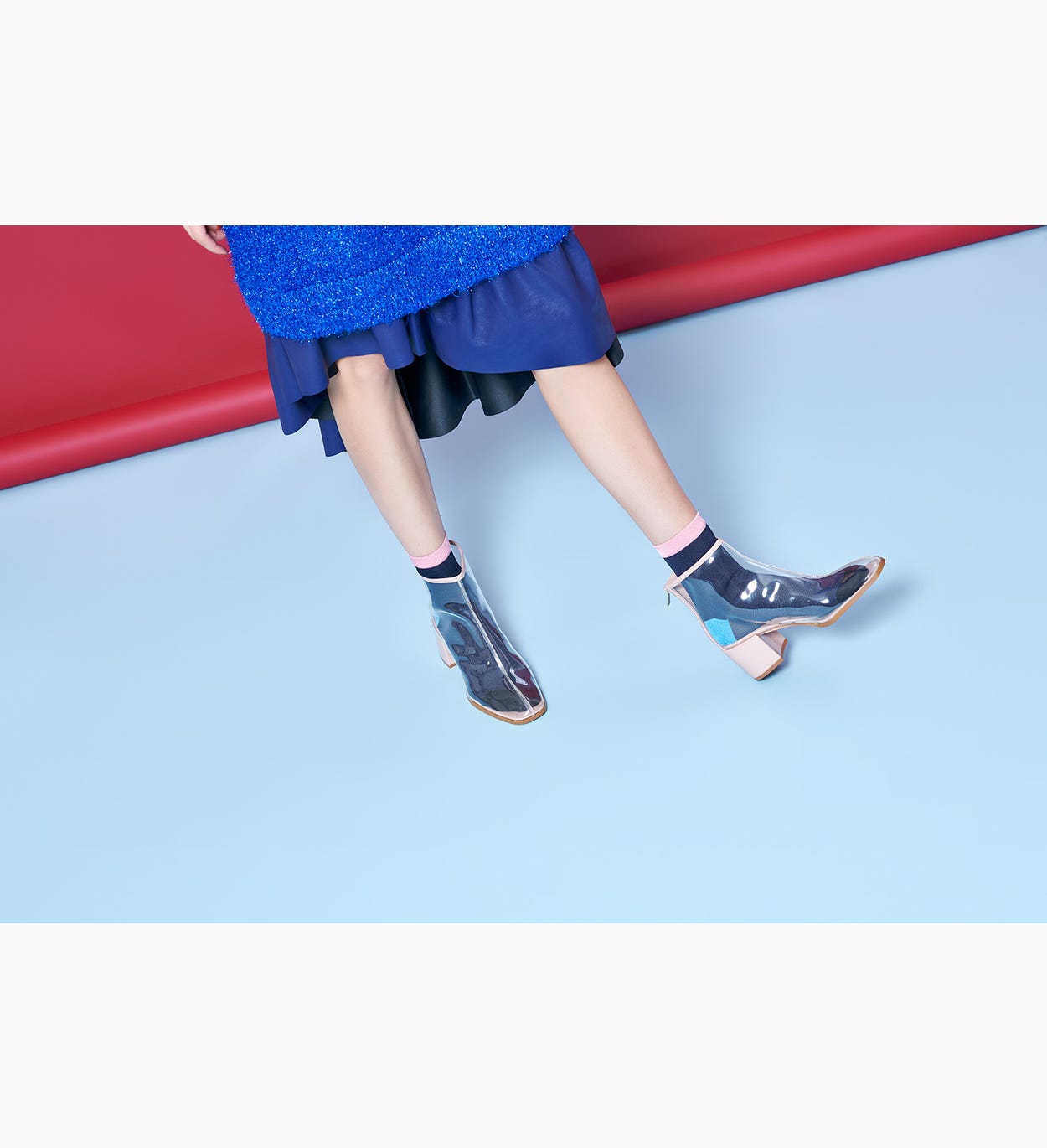 Marineblaue Knöchelsocken: Grace | Hysteria by Happy Socks