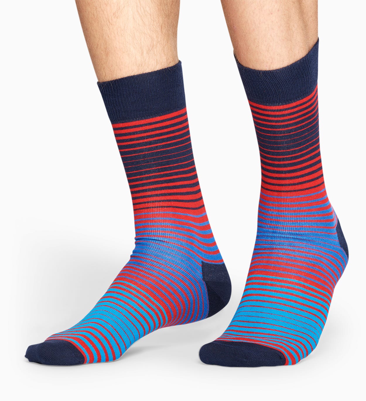 Blue red socks: Sunrise pattern | Happy Socks