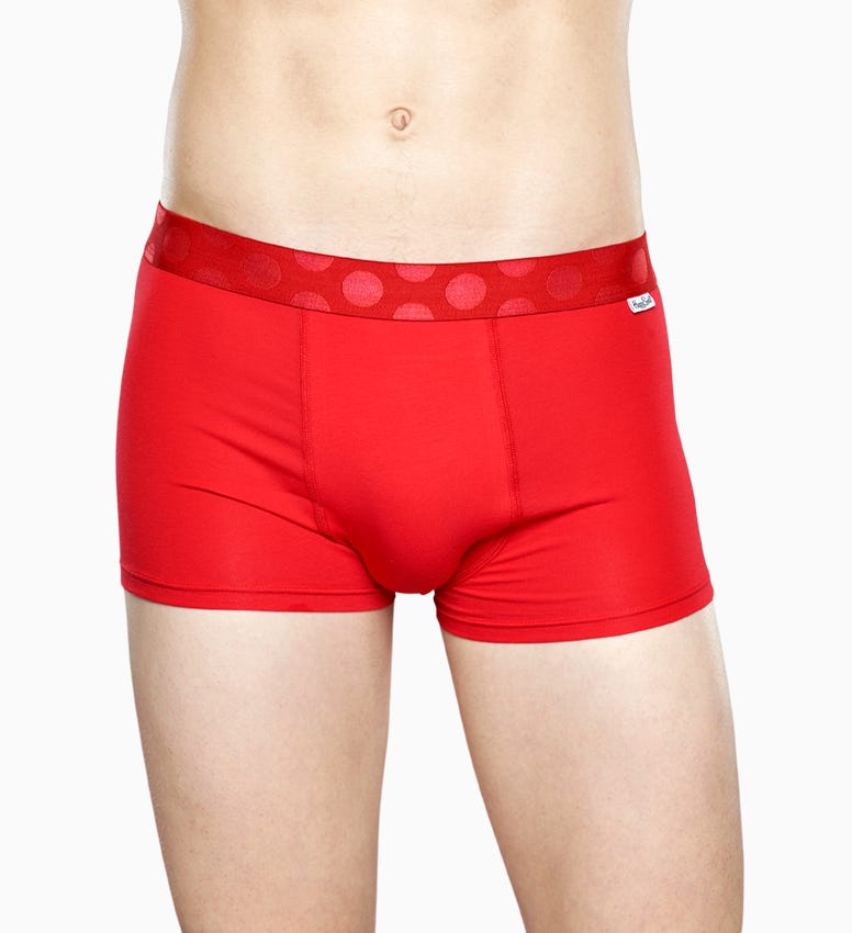 Blue trunk: Solid - Men's Underwear 3pc | Happy Socks