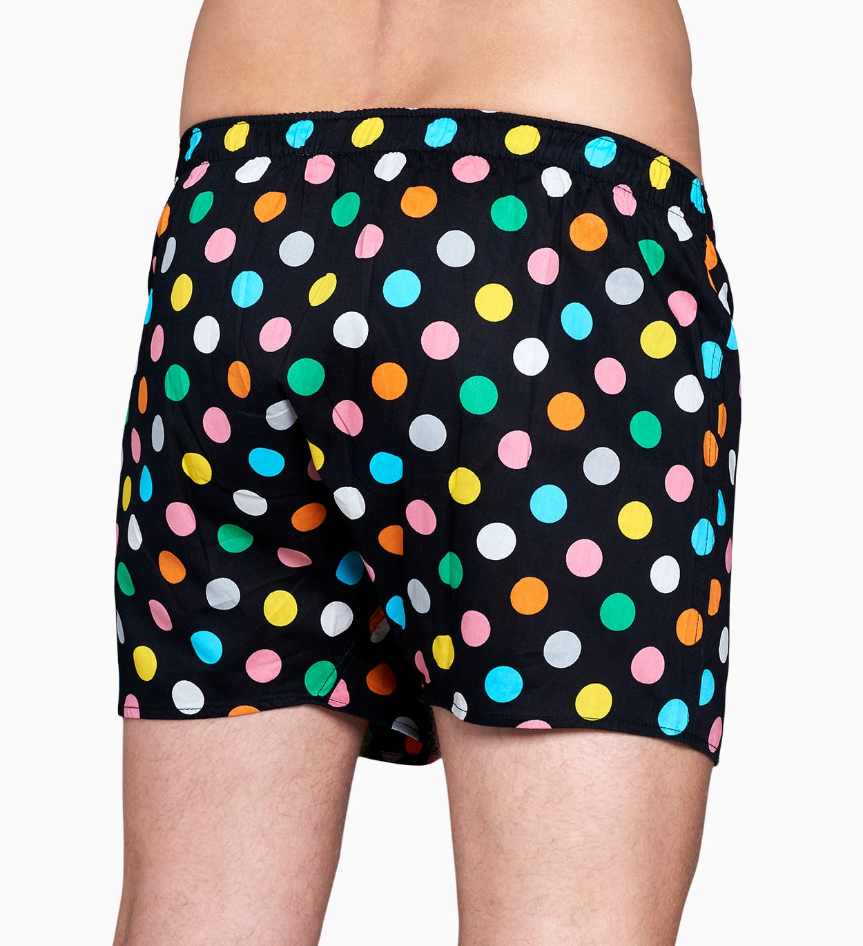 Schwarze Herren Unterwäsche: Big Dot Boxer | Happy Socks