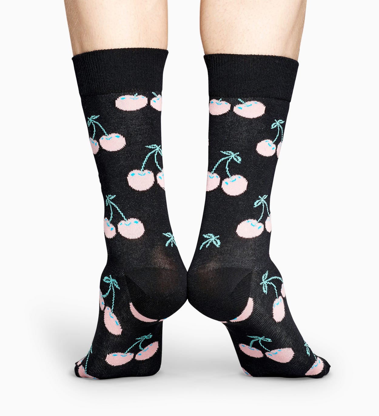 Kischen Socken in Schwarz Rosa: Cherry | Happy Socks