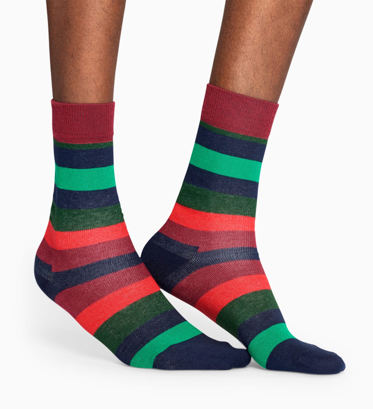 Green socks: Stripe pattern | Happy Socks
