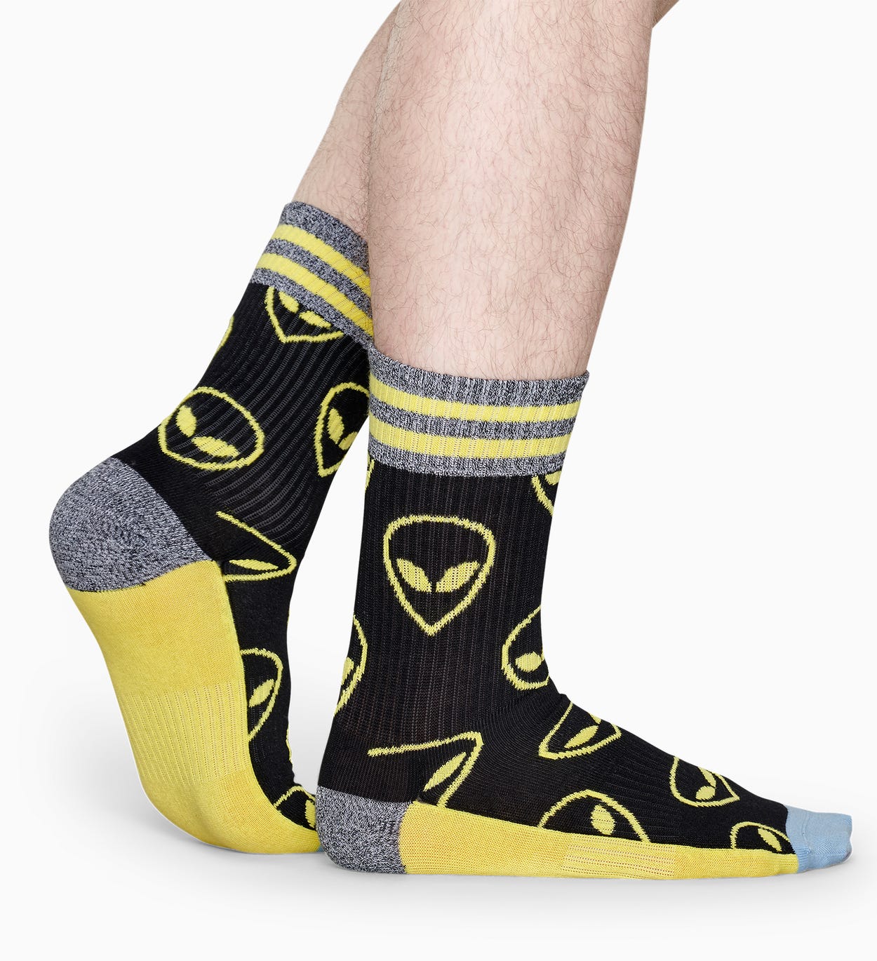 Schwarze Sportsocken: Alien - ATHLETIC | Happy Socks