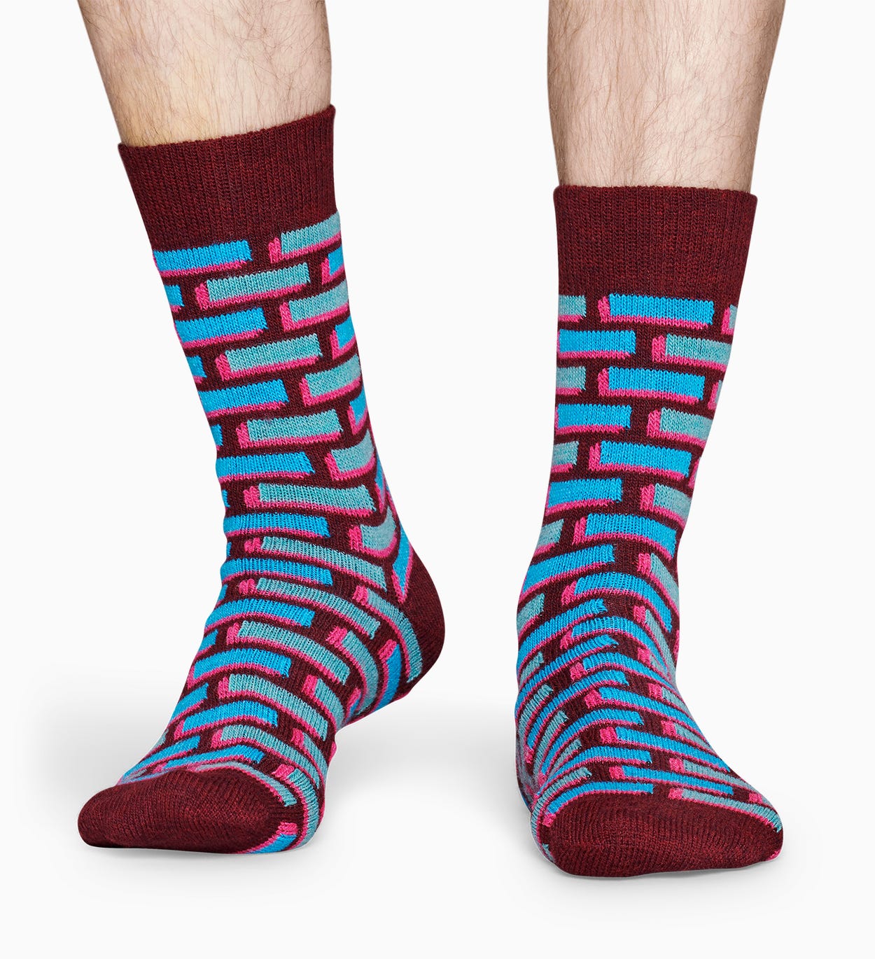 Blaue Wollsocken: Ziegel | Happy Socks