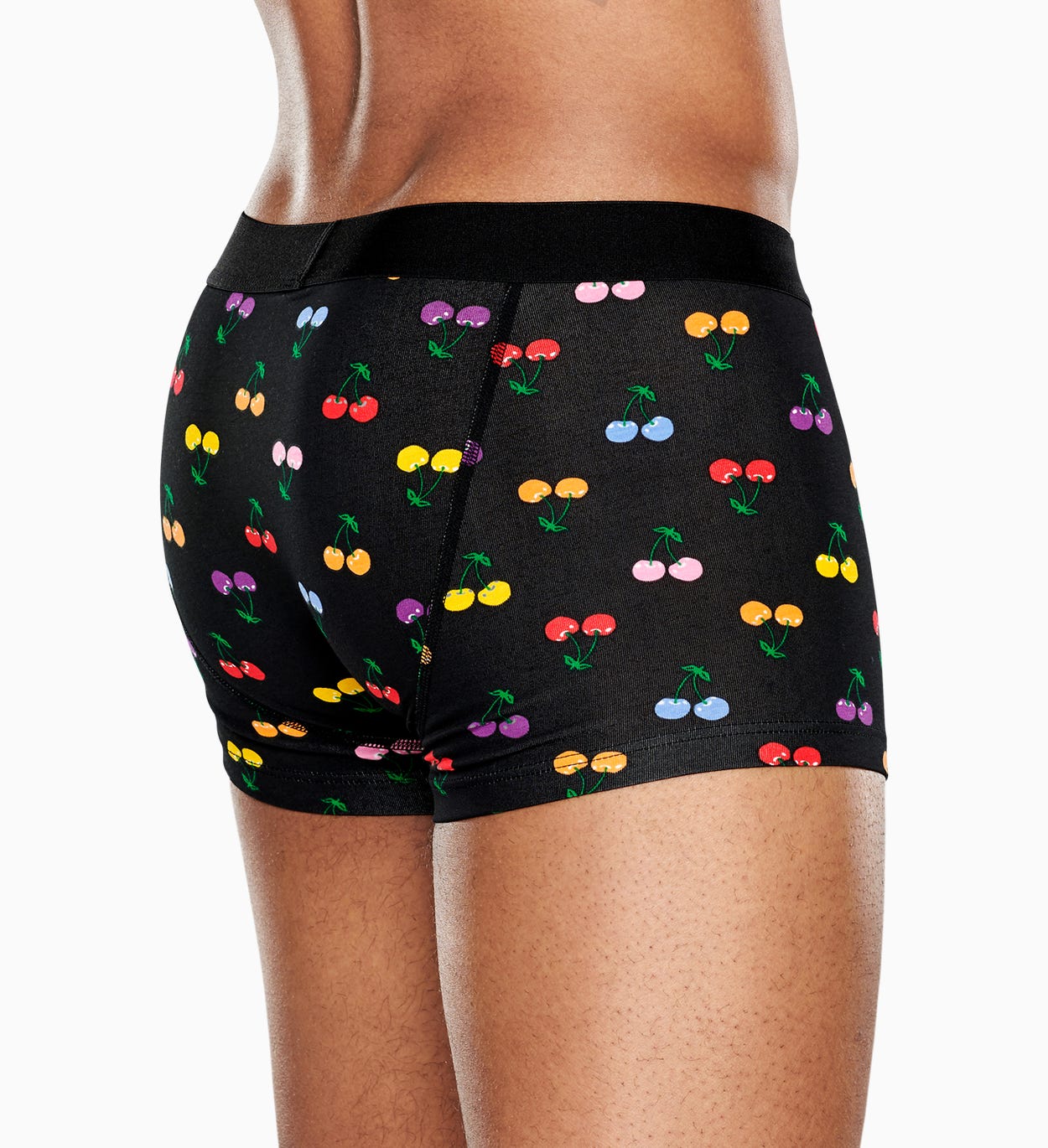 Schwarze Trunks für Männer: Cherry - Unterwäsche | Happy Socks