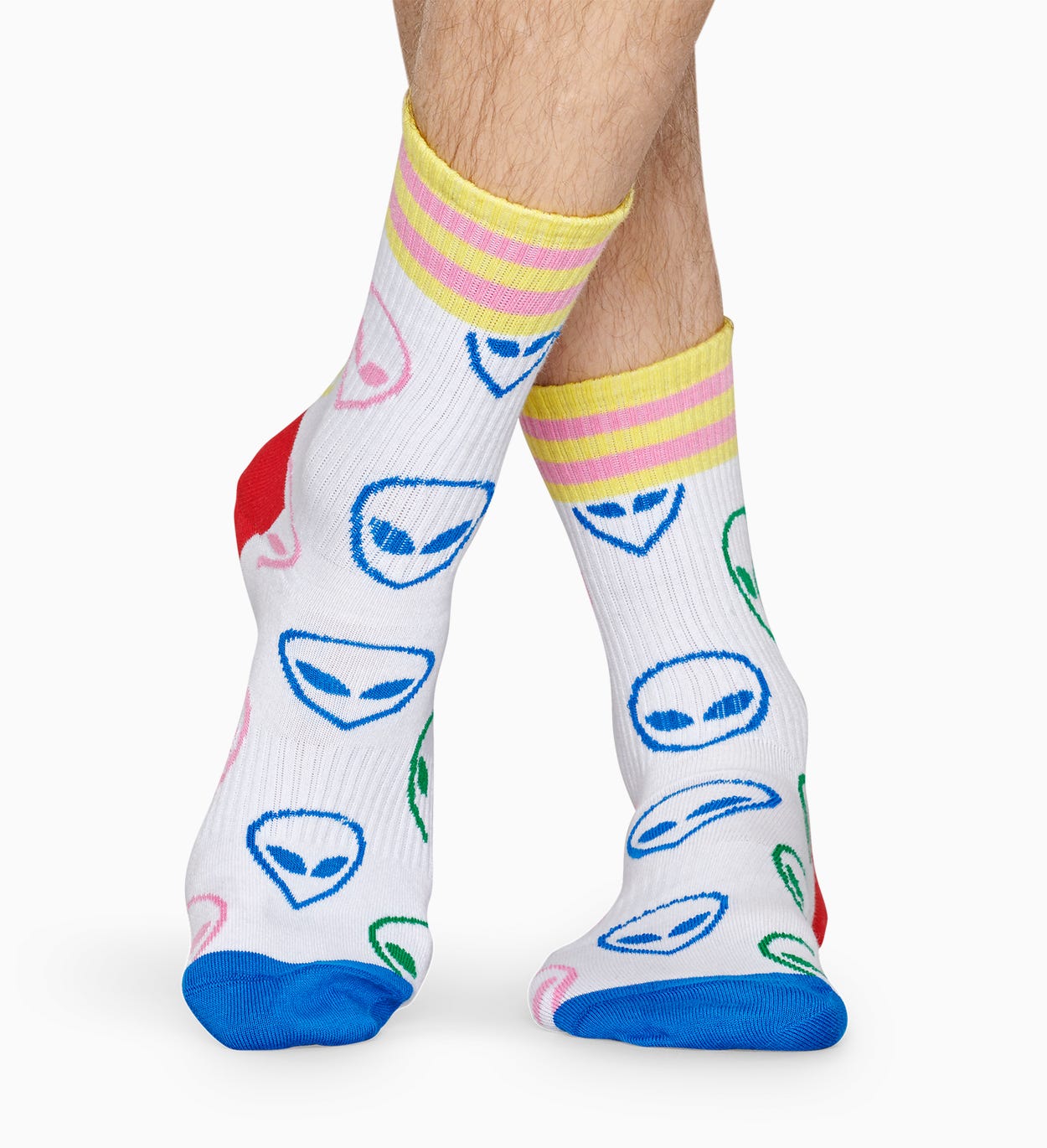 Weiße Sportsocken: Alien - ATHLETIC | Happy Socks