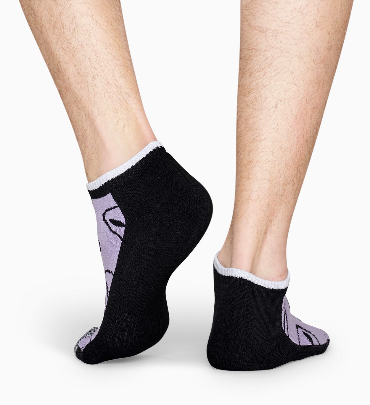 Lilafarbene niedrige Sportsocken: Alien - ATHLETIC | Happy Socks