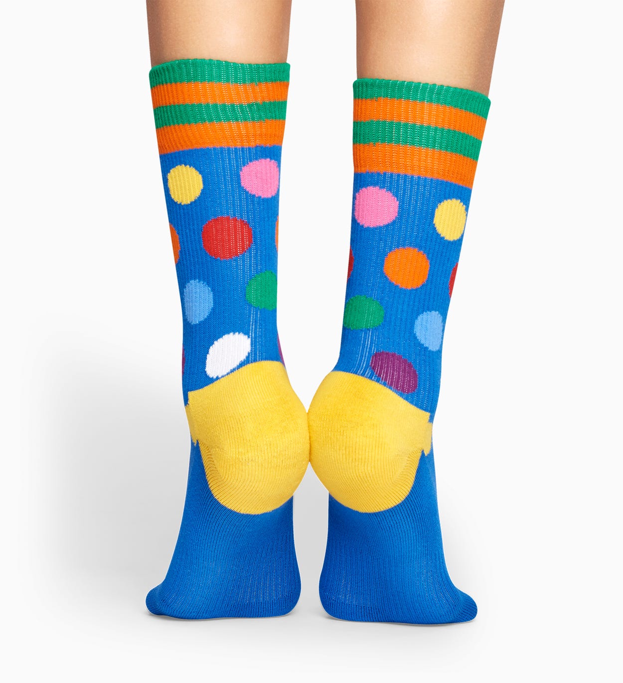 Blue sport socks: Big Dot - ATHLETIC | Happy Socks
