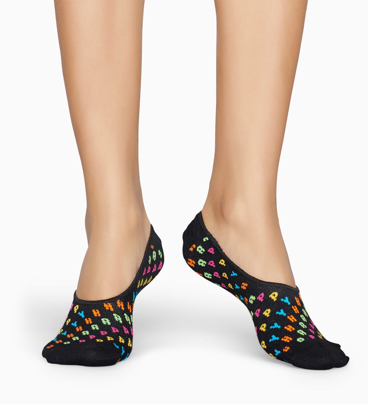 Schwarze Füßlinge: Happy | Happy Socks