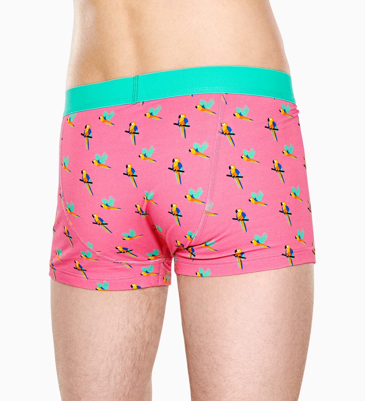 Pinker Trunk: Parrot - Herrenunterwäsche | Happy Socks