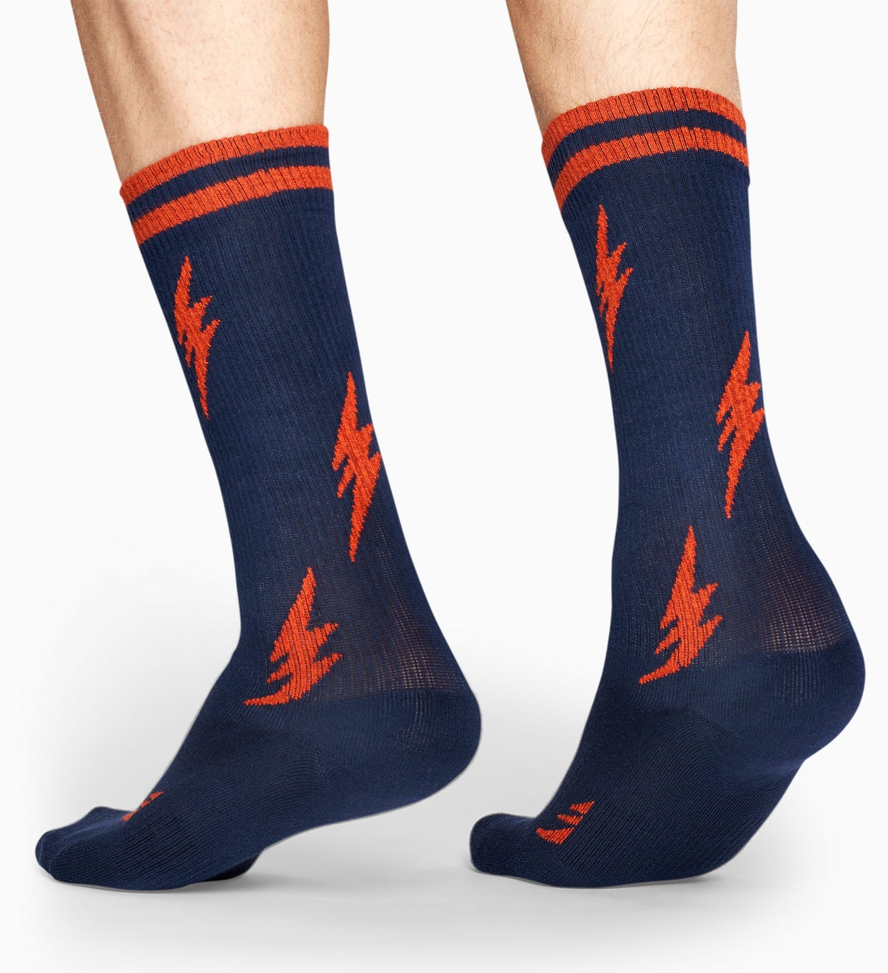 Dark Blue sport socks: Flash - ATHLETIC | Happy Socks