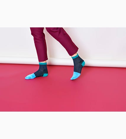 Blaue Knöchelsocken: Liza | Hysteria by Happy Socks