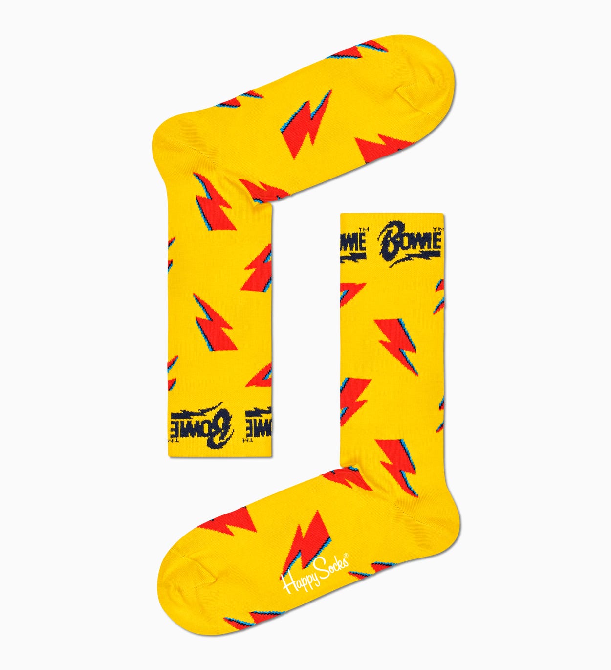 Yellow Flashy Bowie Sock | Happy Socks