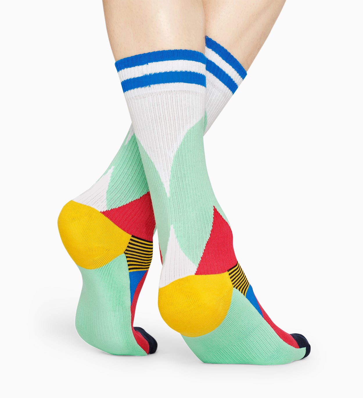 Grüne, rote Socken: Blocked - ATHLETIC | Happy Socks