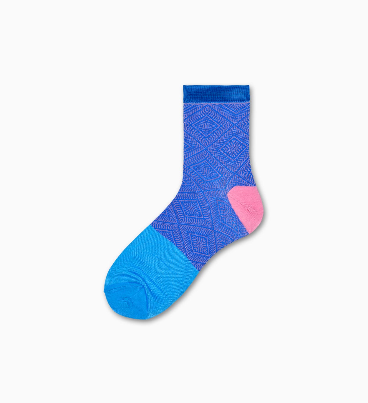 Damen Sneaker Socken: Jill - Blau Pink | Hysteria