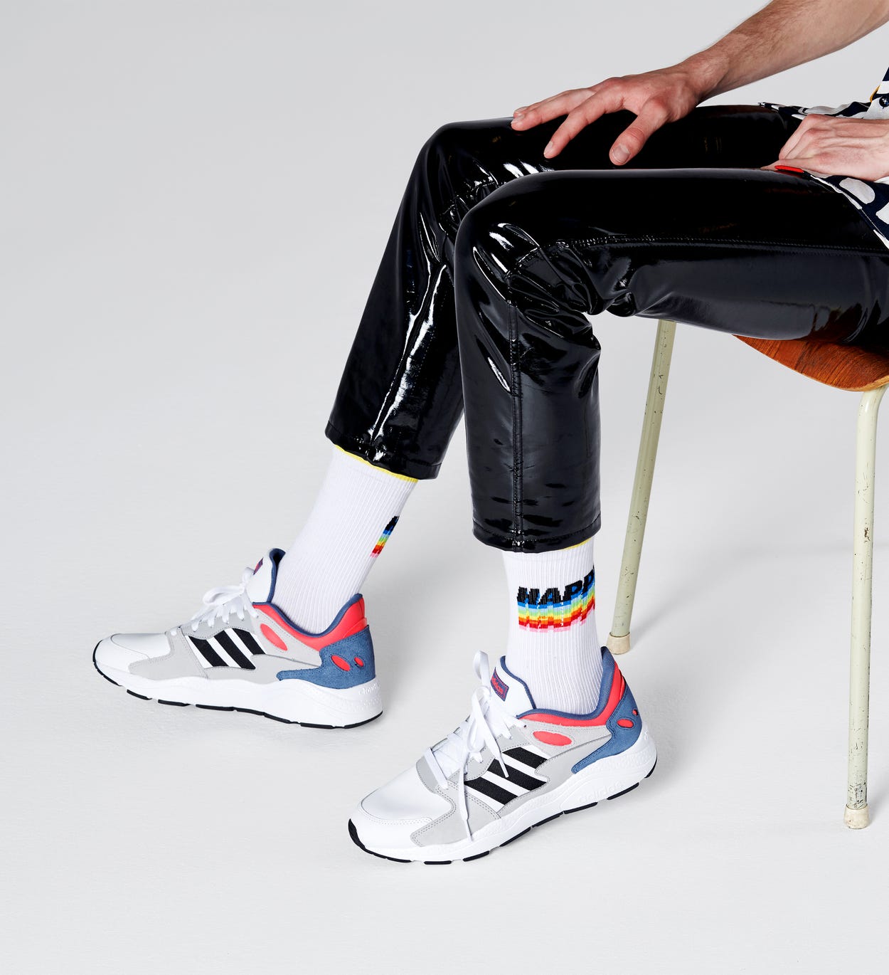 Weiße Sportsocken: Happy - ATHLETIC | Happy Socks