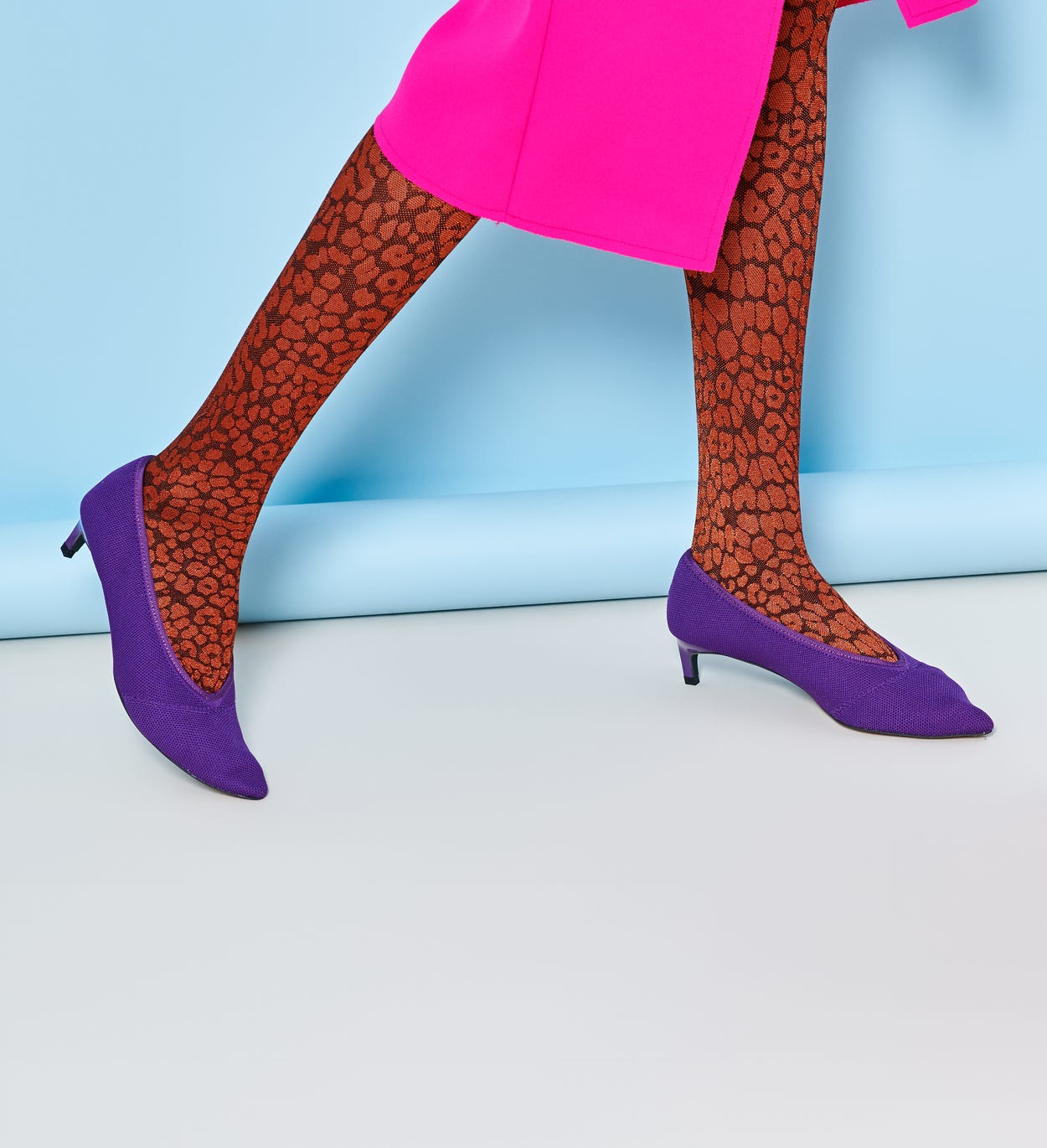 Orange Tights for women: Sophie | Hysteria by Happy Socks
