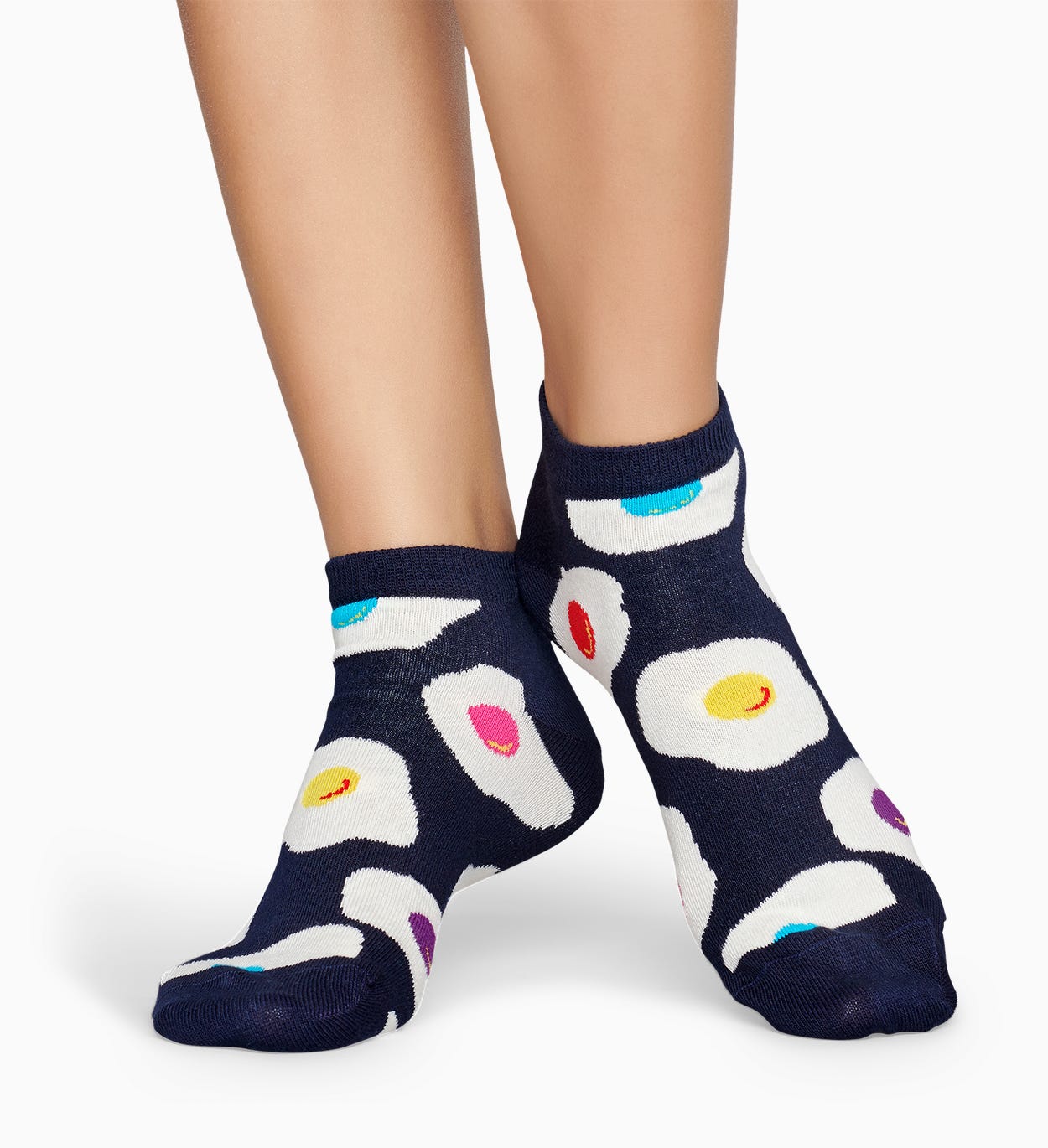 Marineblaue Low Socken: Sunny Side Up | Happy Socks