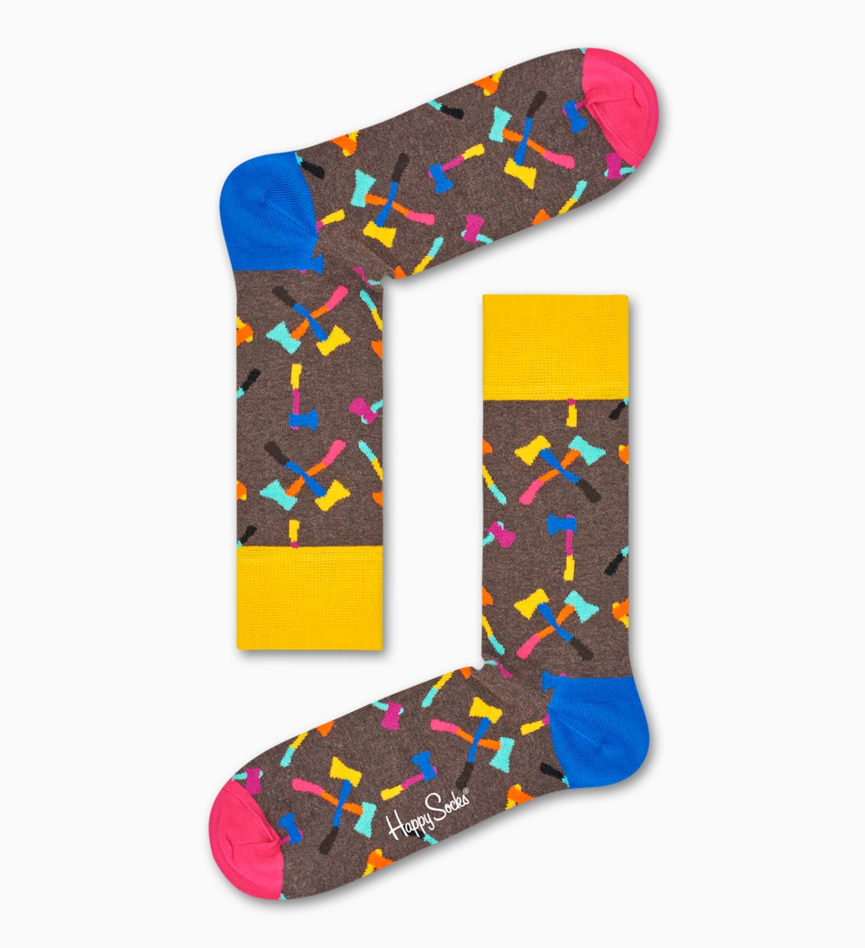 Brown socks: Axe pattern | Happy Socks