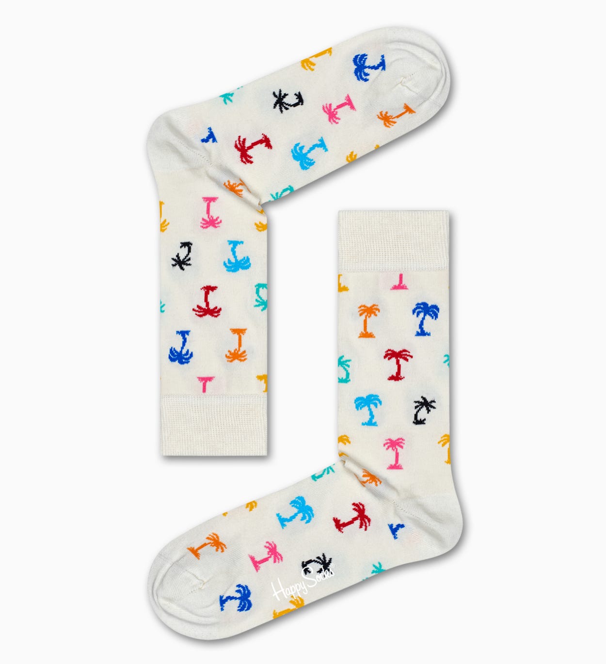 Weiße Socken: Palm Beach | Happy Socks