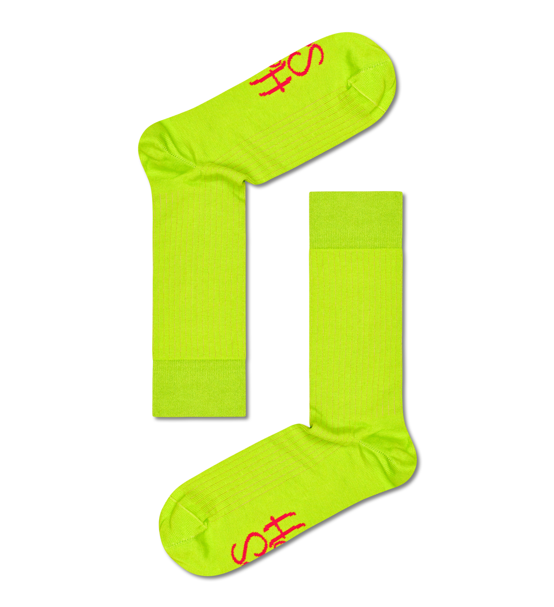 Solid Logo Rib Crew Sock