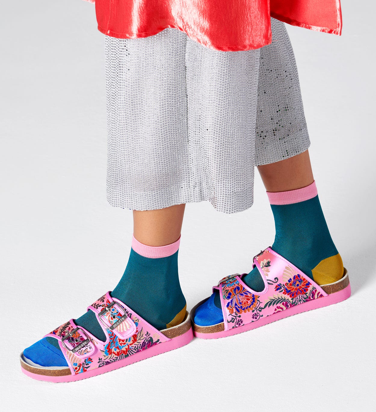 Grace Ankle Socken, Dunkeltürkis - Hysteria | Happy Socks