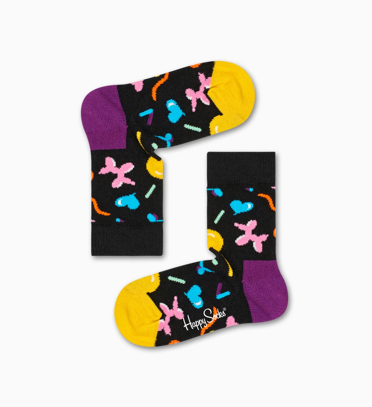 Schwarze Baby-Socken - 2er Pack: Ice Cream | Happy Socks