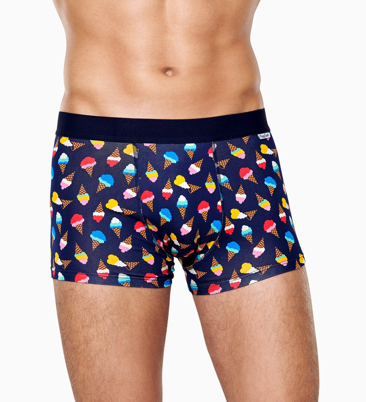Blauer Trunk: Ice Cream - Herrenunterwäsche | Happy Socks