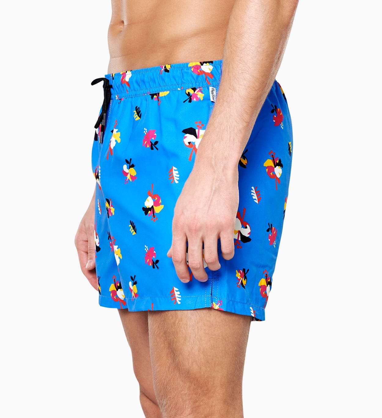 Hibiscus Badeshorts, blå | Happy Socks