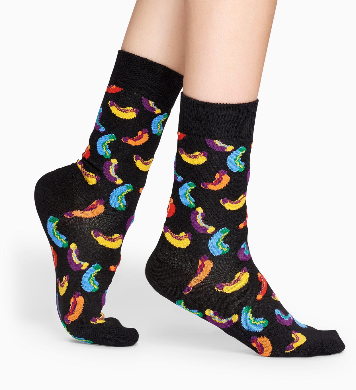 Black socks: Hotdog pattern | Happy Socks