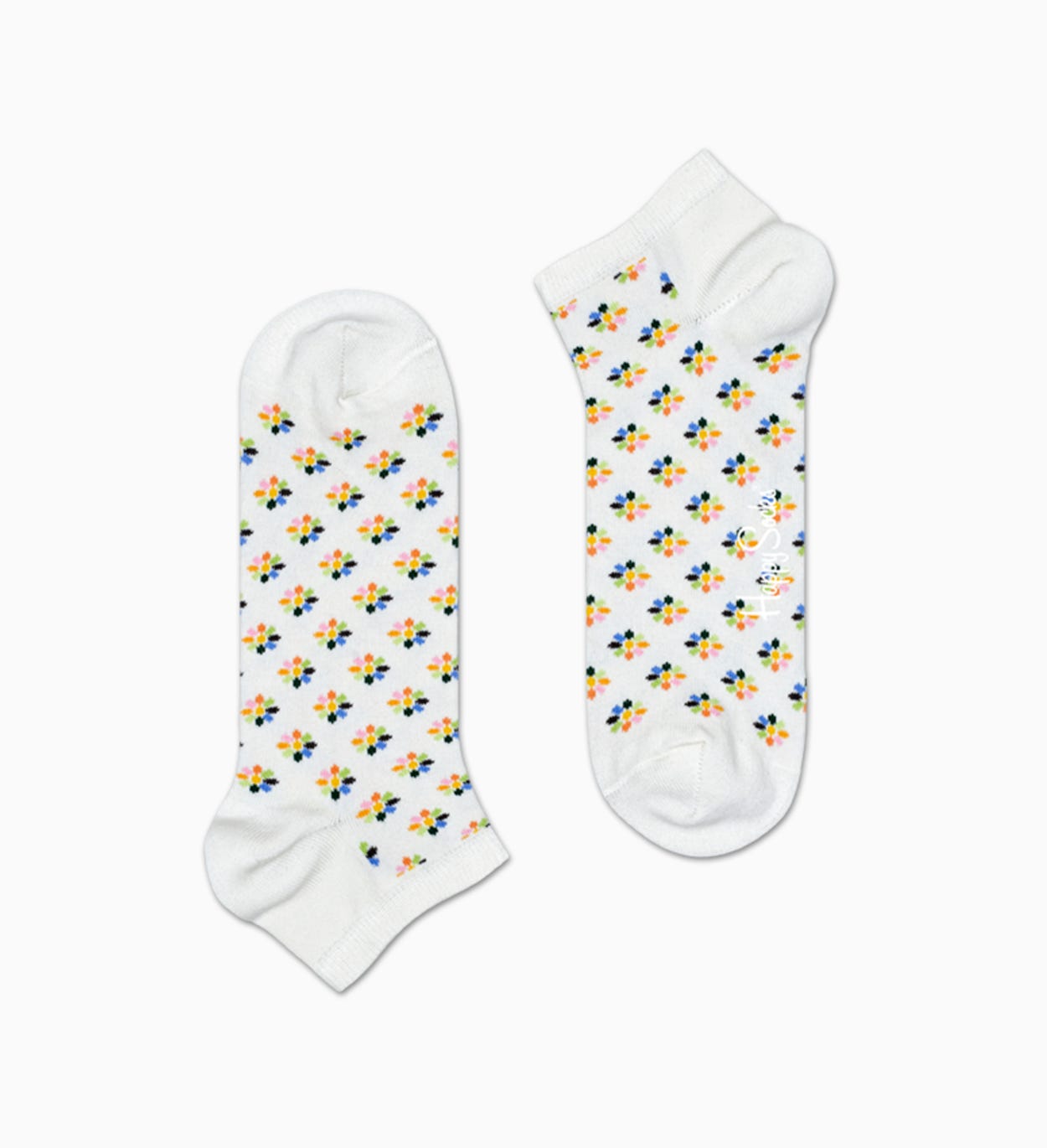 Weiße Blumen Knöchelsocken: Mini Flower | Happy Socks