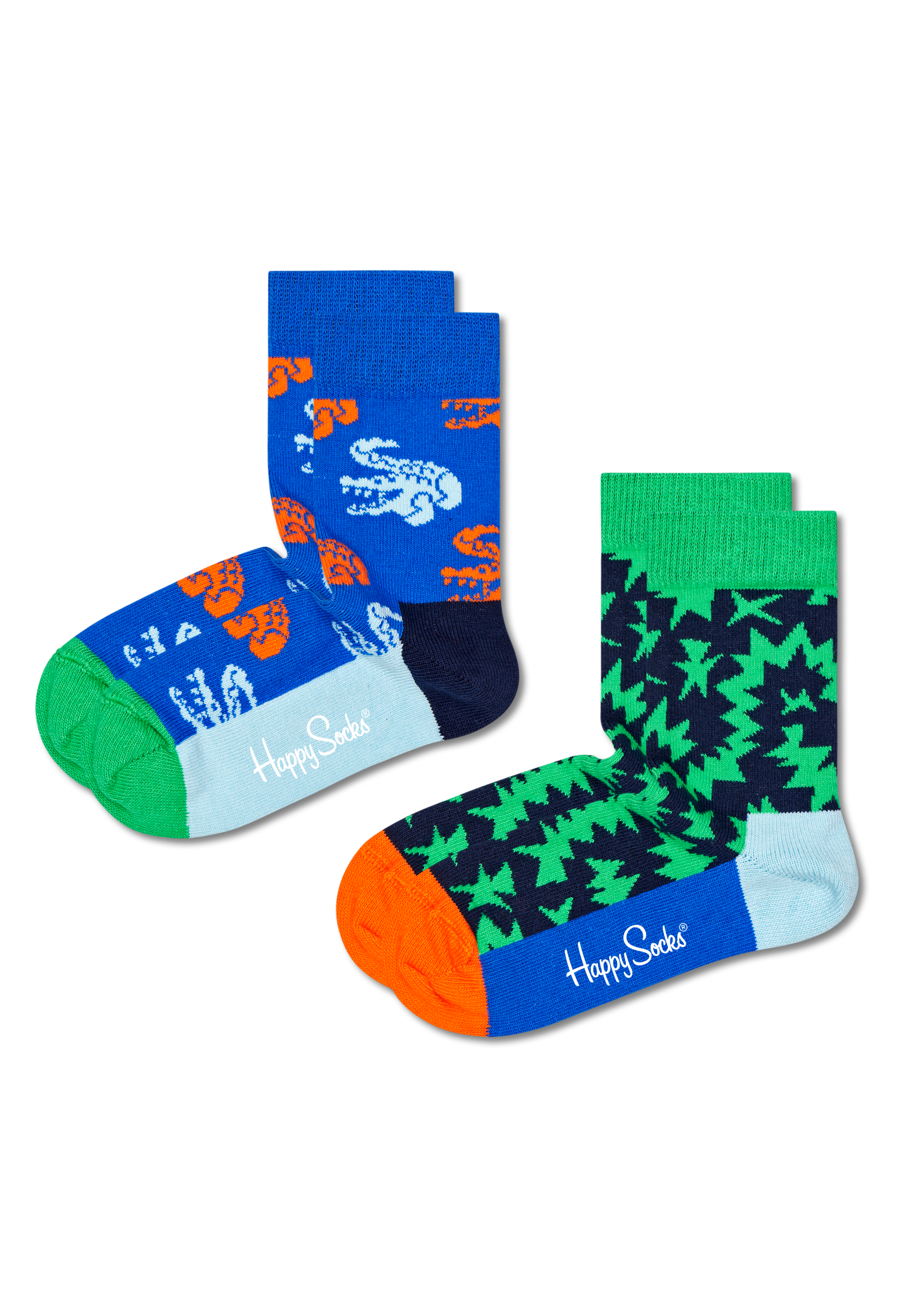 2-pack Kids Crocodile Socks